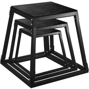 Plyometric Platform Box Set Jump Set-Black